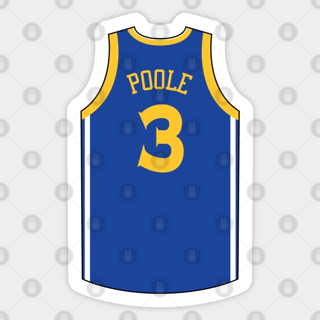 Jordan Poole Golden State Jersey Qiangy Sticker by qiangdade